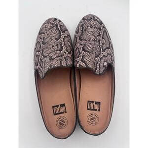 FitFlop Supercomff Snake Print Loafers Slip-On Shoes